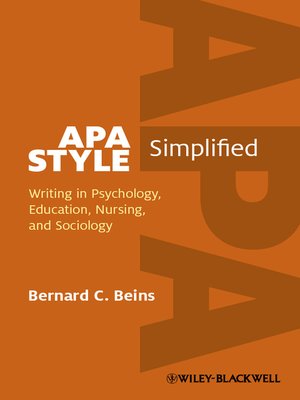 cover image of APA Style Simplified